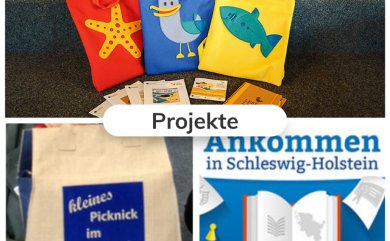 Auswahlpostkarte der  Projekte