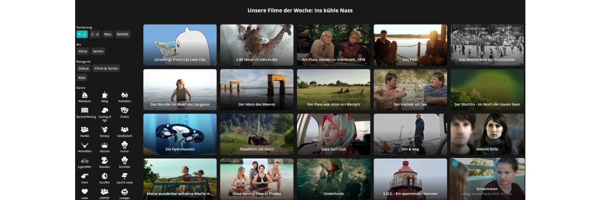 Kuration Filmfriend: Ab ins kühle Nass