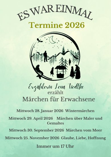 Plakat zur Märchenzeit für Erwachsene